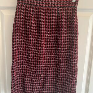 Diane Von Furstenberg Red Knee-Length Pencil Skirt